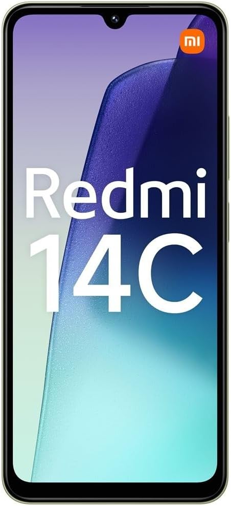 Xiaomi Redmi 14C - Smartphone de 8+256GB, Pantalla de 6.88” 120Hz LCD HD+, MediaTek Helio G81 Ultra, cámara Dual con IA de 50MP, 5160mAh, NFC, Verde (Versión ES)