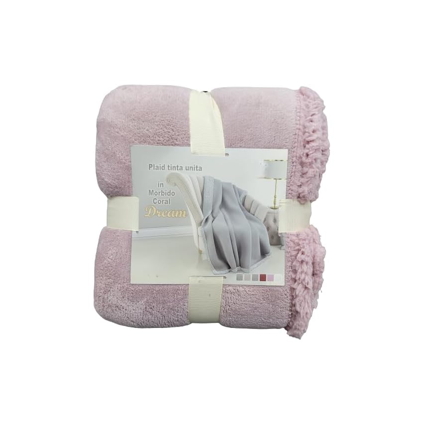 Lingerie Shop Plaid Coperta Di Pile Misura 155x200 cm Vari Colori e Fasntasie, Plaid Pile Coperta Morbidissima e Calda Letto Una Piazza e Mezzo (Fantasia 2)