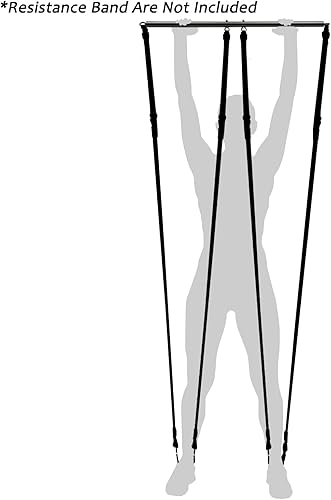 Miniatura 6 de Barra esparcidora roja expandible con 4 correas ajustables de piel roja para entrenamiento de ayuda deportiva, equipo de acondicionamiento físico