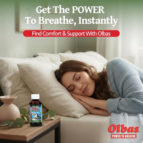 Image of Olbas Syrup Cough Pack of 1 (4 FL. OZ), Soothing Cough suppressant Herbal Honey Formula, Supports Healthy Lung & Bronchitis Relief, Natural Cough Syrup for Kids & Adults