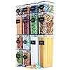 Airtight-Food-Storage-Containers-Set-14-Piece-Kitchen-Pantry-Organization-and-Storage-BPA-Free-Plastic-Canisters-with-Durable-Lids-Ideal-for-Cereal-Flour-Sugar-Includes-Labels-Marker-Spoon-Set-14 Airtight Food Storage Containers with Lids 14 PC - Plastic Kitchen Storage Containers for Pantry Organization and Storage - Cereal, Rice, Pasta, Flour and Sugar Containers