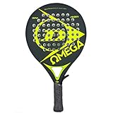 pala padel niña 7 años Marco de grafito Dunlop OMEGA - Pala de pádel 38mm, 2017, nivel iniciación, color amarillo