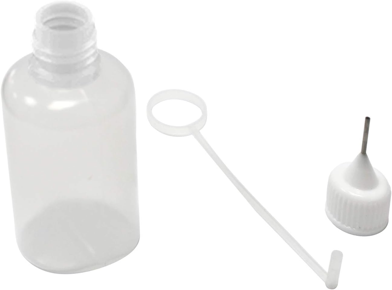 Kang&Chang 30mL, Squeezable Plastic Bottles, 20 Pack | With Steel Needle Tip & Protective Cap, for Adult Hobby Liquid Dispensing