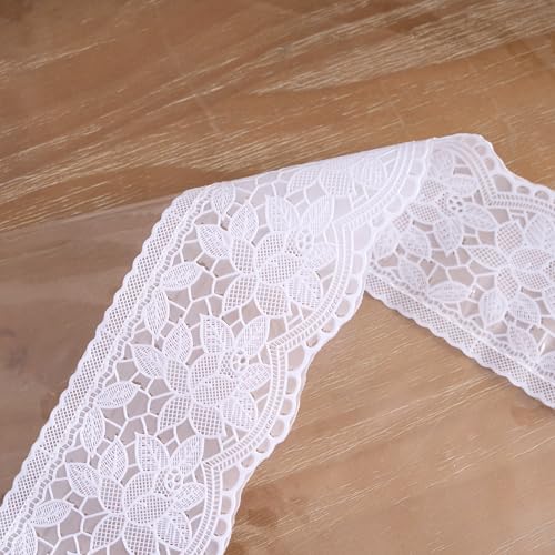 Clear Vinyl Tablecloth Protector Transparent Lace Trim Table cloth &ndash; Waterproof, Stain-Resistant,Plastic Cover Decorative &ndash; Perfect for Weddings, Parties, and Home Decor (54 x 70 Inch Rectangular)