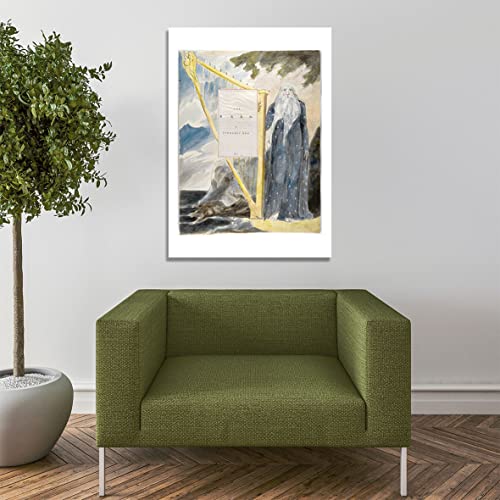 Affiche encadrée The Bard par William Blake en taille XL pour salon - 7
