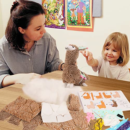 HKKYO-Arts-and-Crafts-for-Kids-Ages-8-12-Llama-Sewing-Kit-for-Kids-Make-Your-Own-Stuffed-Animal-Kit-Alpaca-Craft-Sewing-Kit-DIY-Plush-Craft-Supplies HKKYO-Arts-and-Crafts-for-Kids-Ages-8-12-Llama-Sewing-Kit-for-Kids-Make-Your-Own-Stuffed-Animal-Kit-Alpaca-Craft-Sewing-Kit-DIY-Plush-Craft-Supplies
