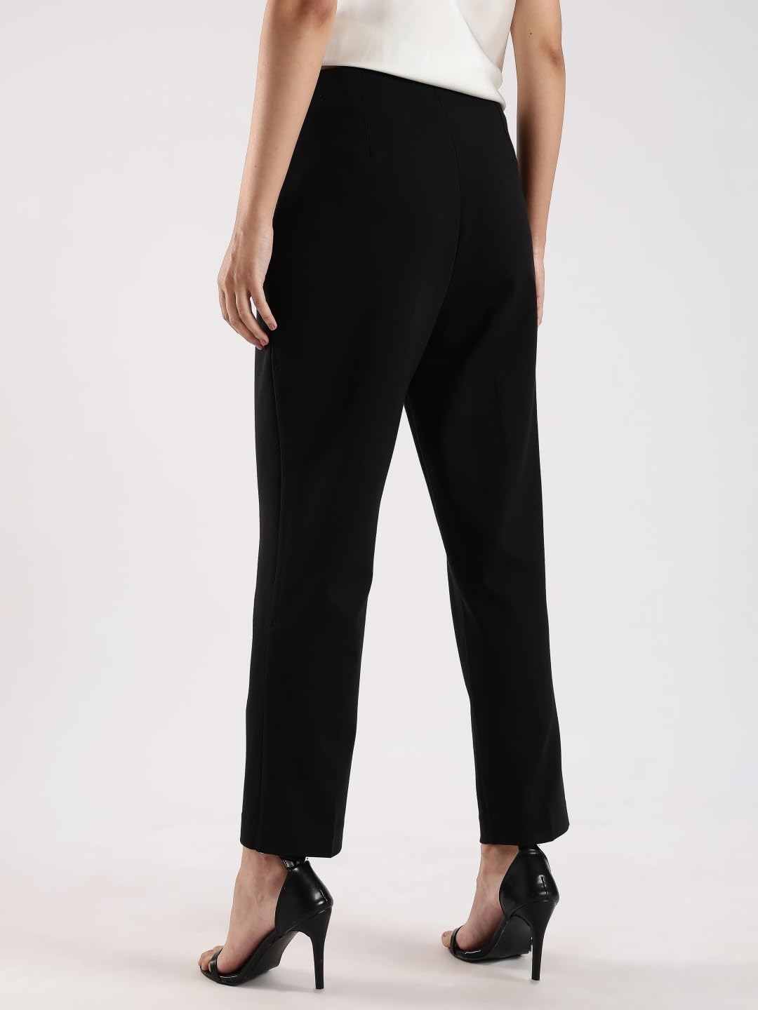 Calvin Klein Womens Ponte Cropped Straight Pants - Image 4