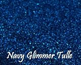 Wedding GLITTER Tulle Roll 6in x 30ft NAVY Sparkling Tulle (10 yards)