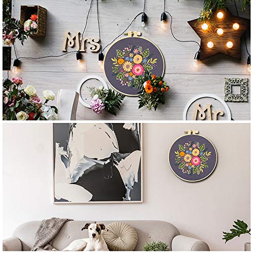 Aboofx Beginner Embroidery Kit, Cross Stitch Kit with Pattern and Instructions