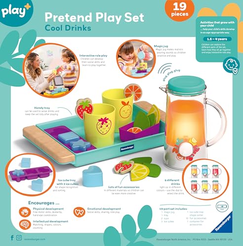 Ravensburger Play+ Infant & Toddler - Pretend Play Set Cool Drinks Educational Toys Age 18 Months And Up Toys and Gifts - Image 3