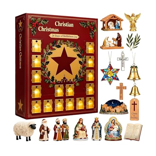 Christlicher Adventskalender 2025, 24Tage Weihnachts Christian...