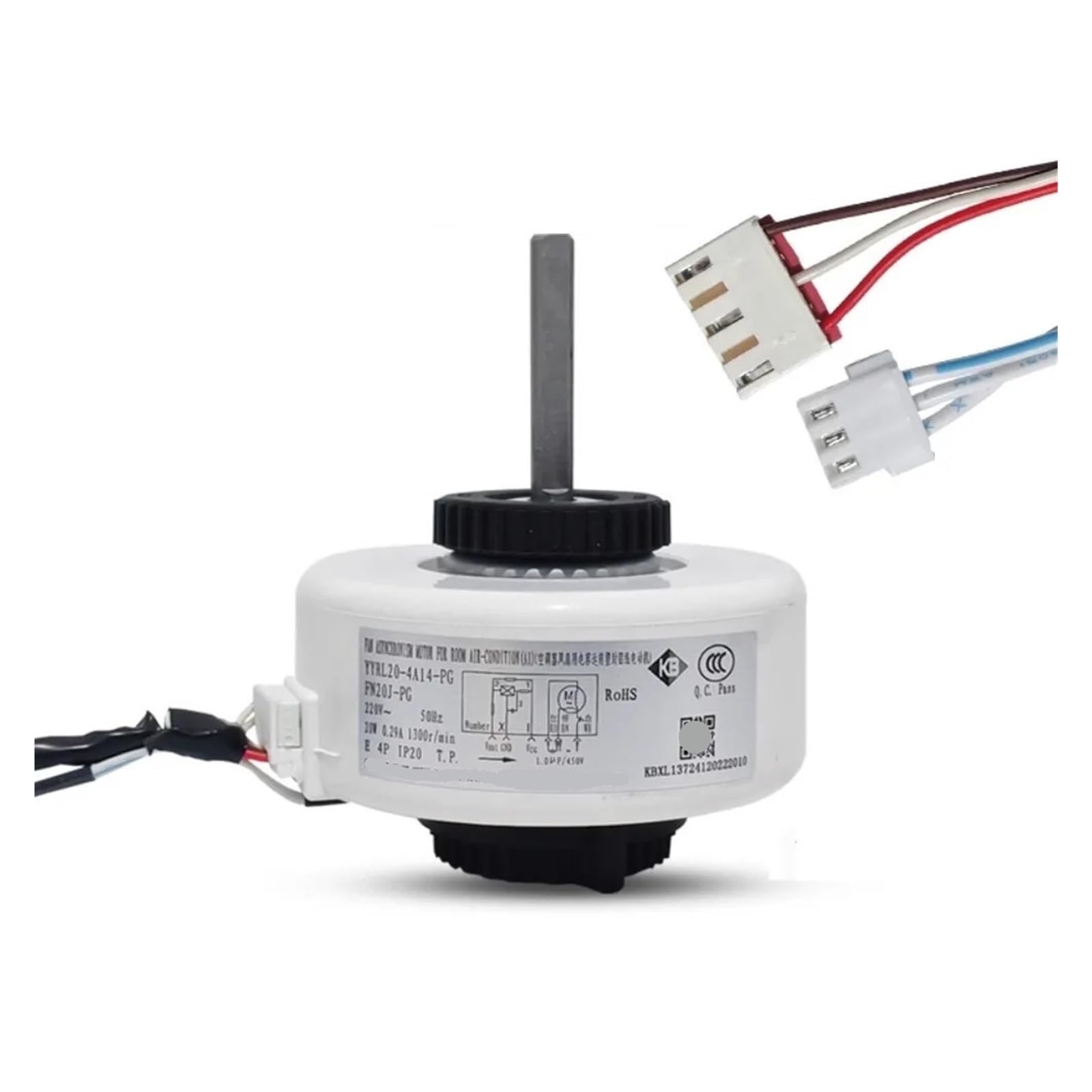 GHLTTL For Air Conditioner Indoor Unit AC Fan Motor YYR20-4A8-PG AC220V 50Hz 20W 1300r/min FN20J-PG Conditioning Parts