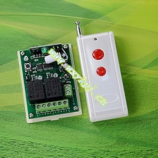 DC12V 2CH RF Wireless on Off Switch Latching Wireless Home Automation 433.92mhz Garage Door Receiver