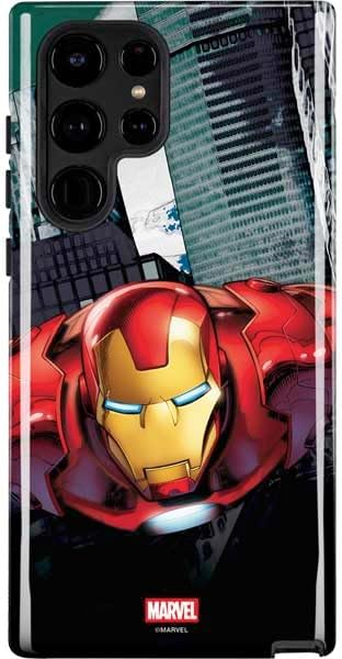 Skinit Pro Phone Case Compatible with Galaxy S22 Ultra - Officially Licensed Marvel Iron Man Repulsor Blast Design