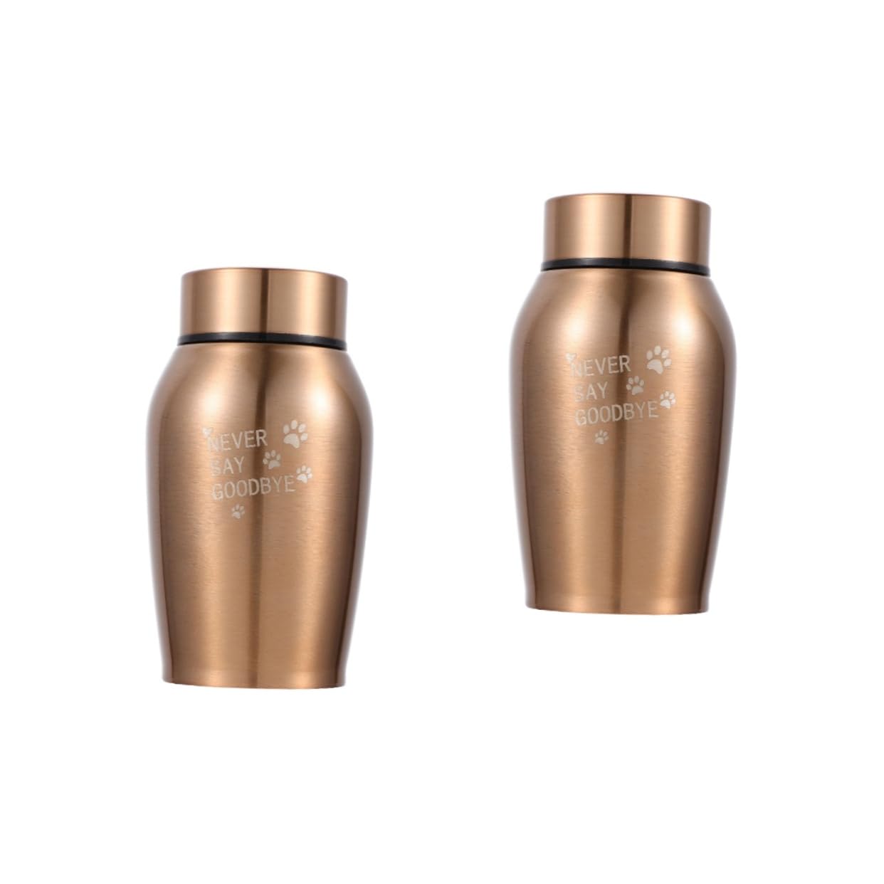 Kisangel 2 Piezas urna ataúd cinerario Gato Funeral de Mascota para Mascotas ERN Stainless Steel Laptop Regalos conmemorativos de Perros conmemorar Suministros funerarios Acero Inoxidable