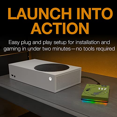 Image of Seagate Game Drive for Xbox Halo Infinite SE 5TB External Hard Drive HDD, USB 3.2 Gen 1 for, Customizable RGB LED Lighting and 3-Year Data Recovery Services (STKX5000400)