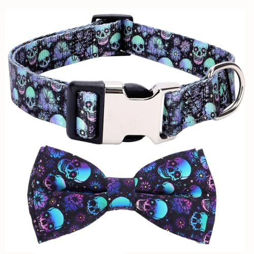 Collier avec nœud papillon pour chiens réglable et résistant pour animaux - 3