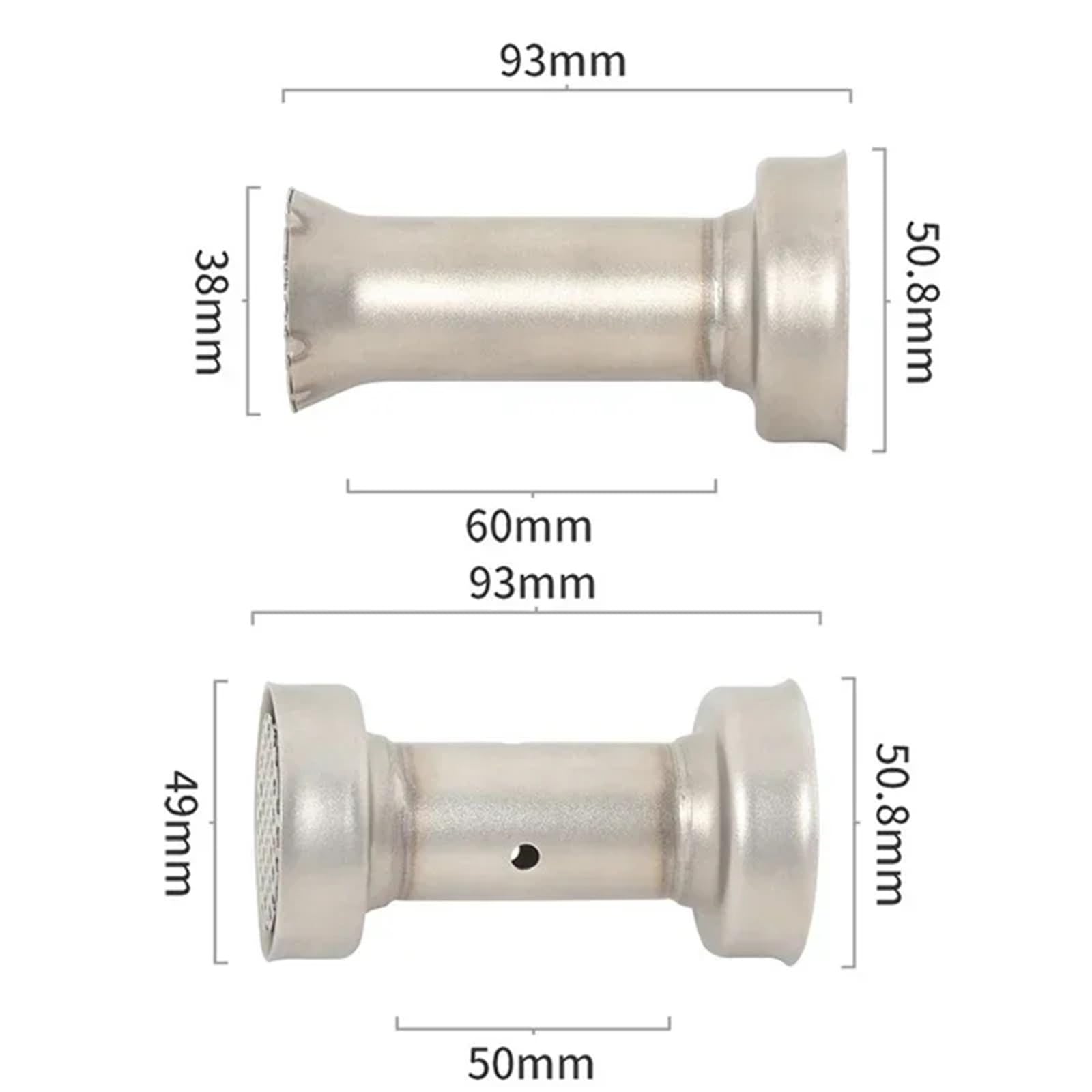 51MM Uniwersalny tłumik wydechowy motocykla Katalizator DB Killer Cichy Pit Bike Escape Moto eindpijpenuitlaatdemper