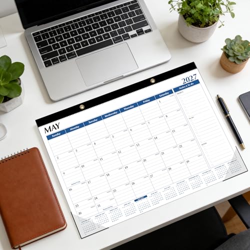 Image of ZTX Desk Calendar 2026-2027 July 2026 to December 2027 17 inch x 12 inch