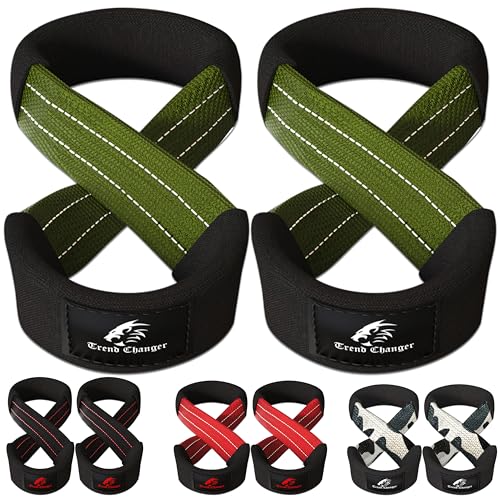 Image of Figure 8 Lifting Straps, Strongman Deadlift Straps For Weightlifting