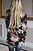 Womens Kimono Cardigans for Women Floral Cardigan Blouse Comfy Boho Wrap Casual Cover up Tops Outwear Black L