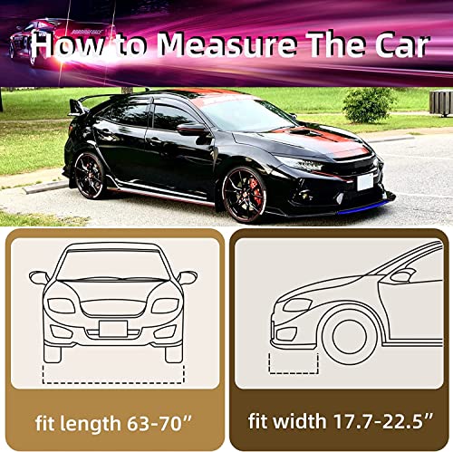 AUTO MT 4pcs Red Car Front Bumper Splitter 4 Pieces - Image 6
