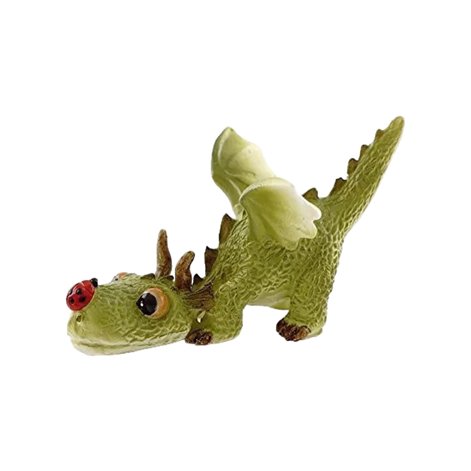 Figurine de dragon pour jardin résistant et collection de pelouse