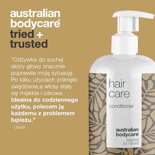 Australian Bodycare Hair Care, 500ml | Odżywka do podrażnionej skóry głowy i łupieżu | Pielęgnacja włosów suchych zniszczonych i łupieżu | z 100% Olejkiem z Drzewa Herbacianego | 100% wegańska