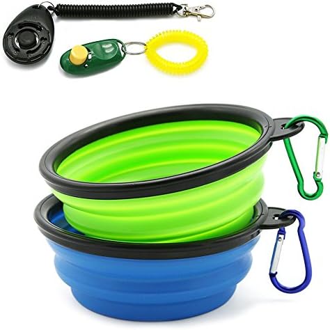 LIEBHUND Faltbarer Hundenapf 600ml - Weiß/schwarz Für Unterwegs