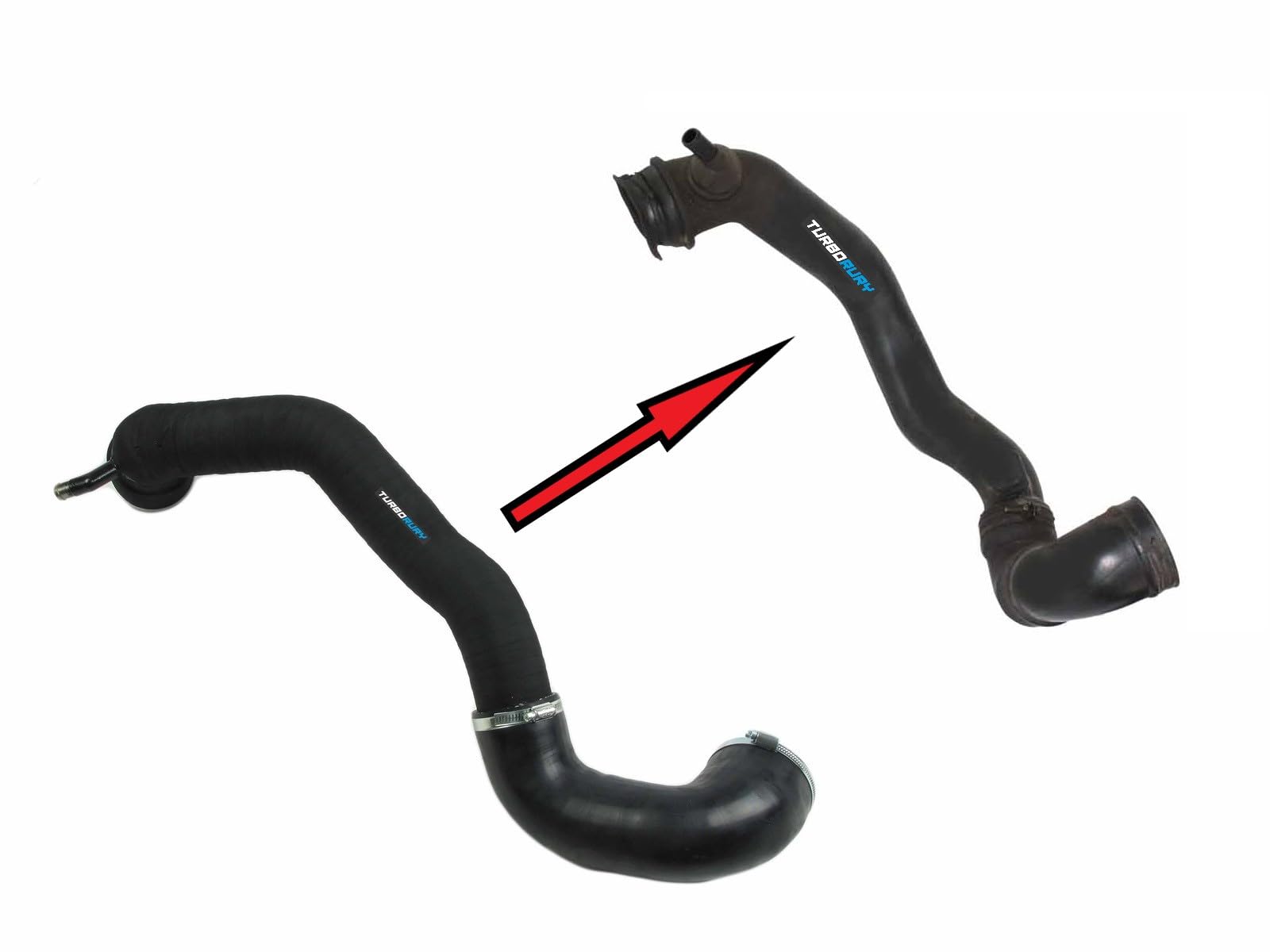 Manguito turbo OE RF7J13221 RF8G13230 152810, manguito de aire de sobrealimentación para Mazda 6 2.0 D 2006-2013, manguito intercooler con abrazaderas