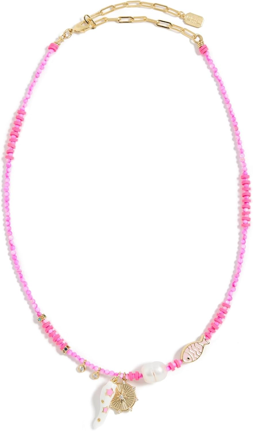 Elizabeth Cole Women's Moana Necklace, Pink, One Size