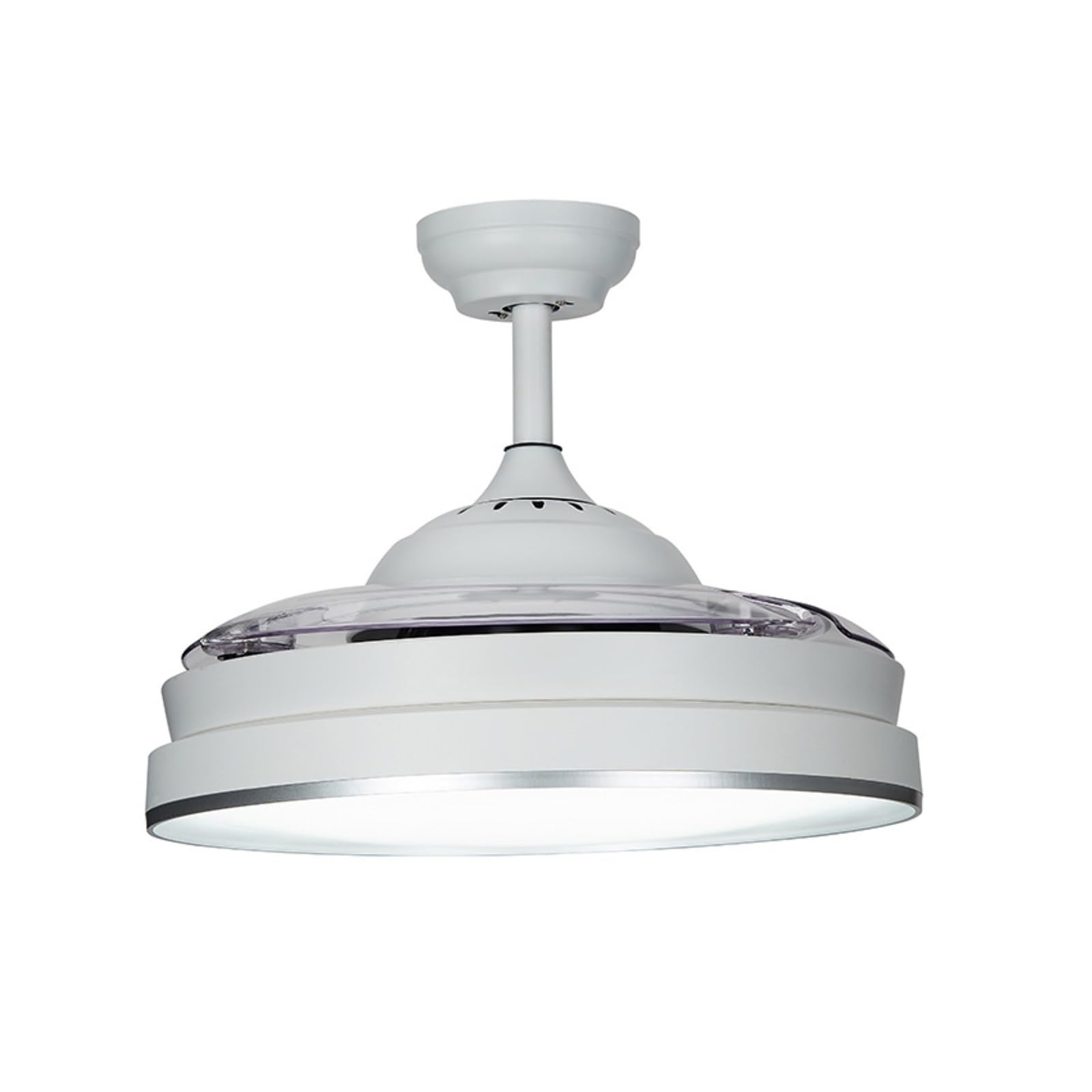 ERETYRET Fan Lamp Ceiling Restaurant Bedroom Living Room Simple Home Silent Invisible Electric Quiet Cooling