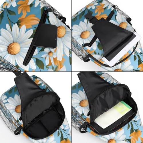 Bolso tipo Sling Unisex con diseño floral para viaje y senderismo miniatura 5