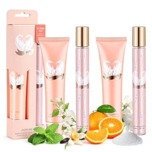 Set de Regalo de Perfume para Mujer, 2 x 35 ml Eau de Toilette+2...