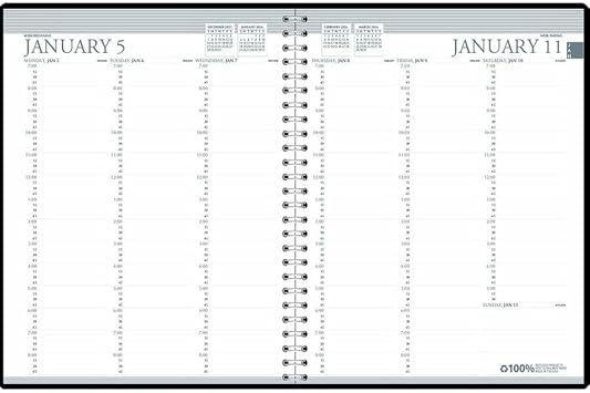 House of Doolittle 2026 Monthly Appointment Book 8.5" x 11", Faux Leather Cover, Black 27202-26