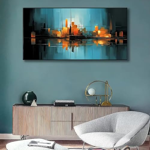 Impressions sur toile de qualité supérieure au design abstrait et géométrique coloré