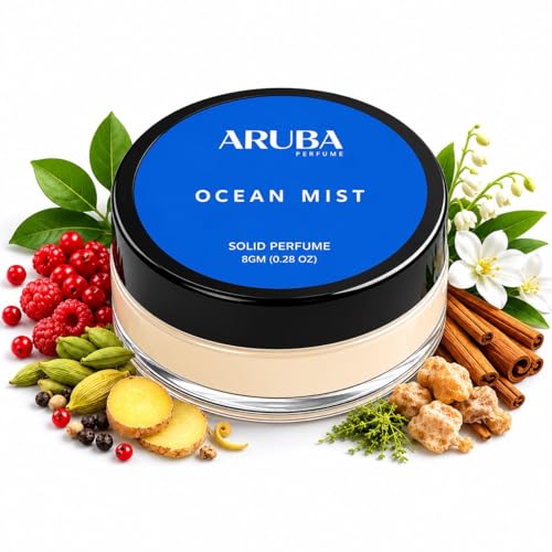 Image of Alcohol Free Ocean Mist Solid Perfumes | Wax Perfumes for Men & Women | Cologne | Strong & Lasting Fragrance | Gifting Pack for Him & Her