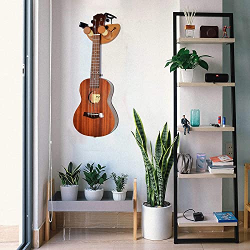 Jinlop Guitar Wall Mount, Solid Wood Guitar Hook Holder, Adjustable Size Guitar Hanger For Acoustic, Guitar, Ukulele, Mandolin, Bass, Banjo #TOP7