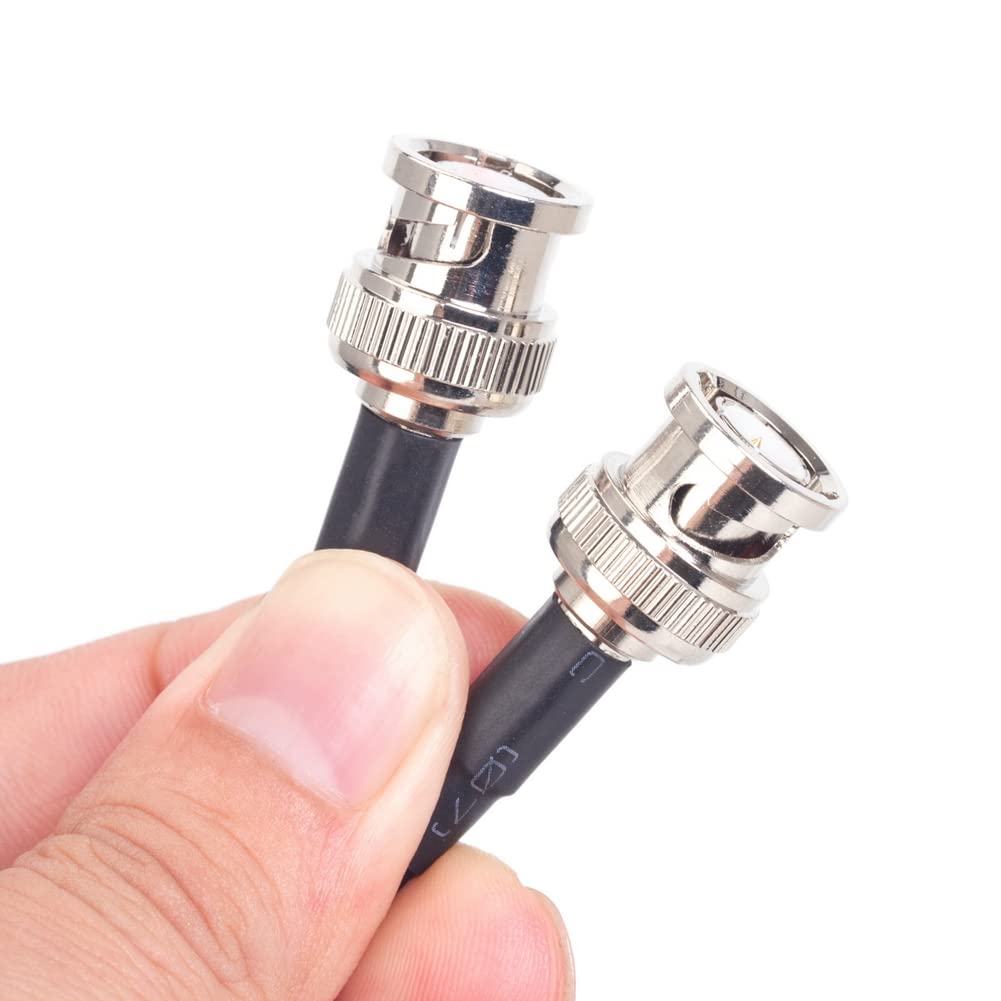 Asudaro Cavo Bnc Maschio A Bnc Maschio, 50 Ohm Bnc Maschio A Bnc Maschio Cavi Coassiali in Rame Puro Cavo di Prolunga Coassiale A Bassa Perdita per Cavo Coassiale Digitale Antenna Tv Satellitare