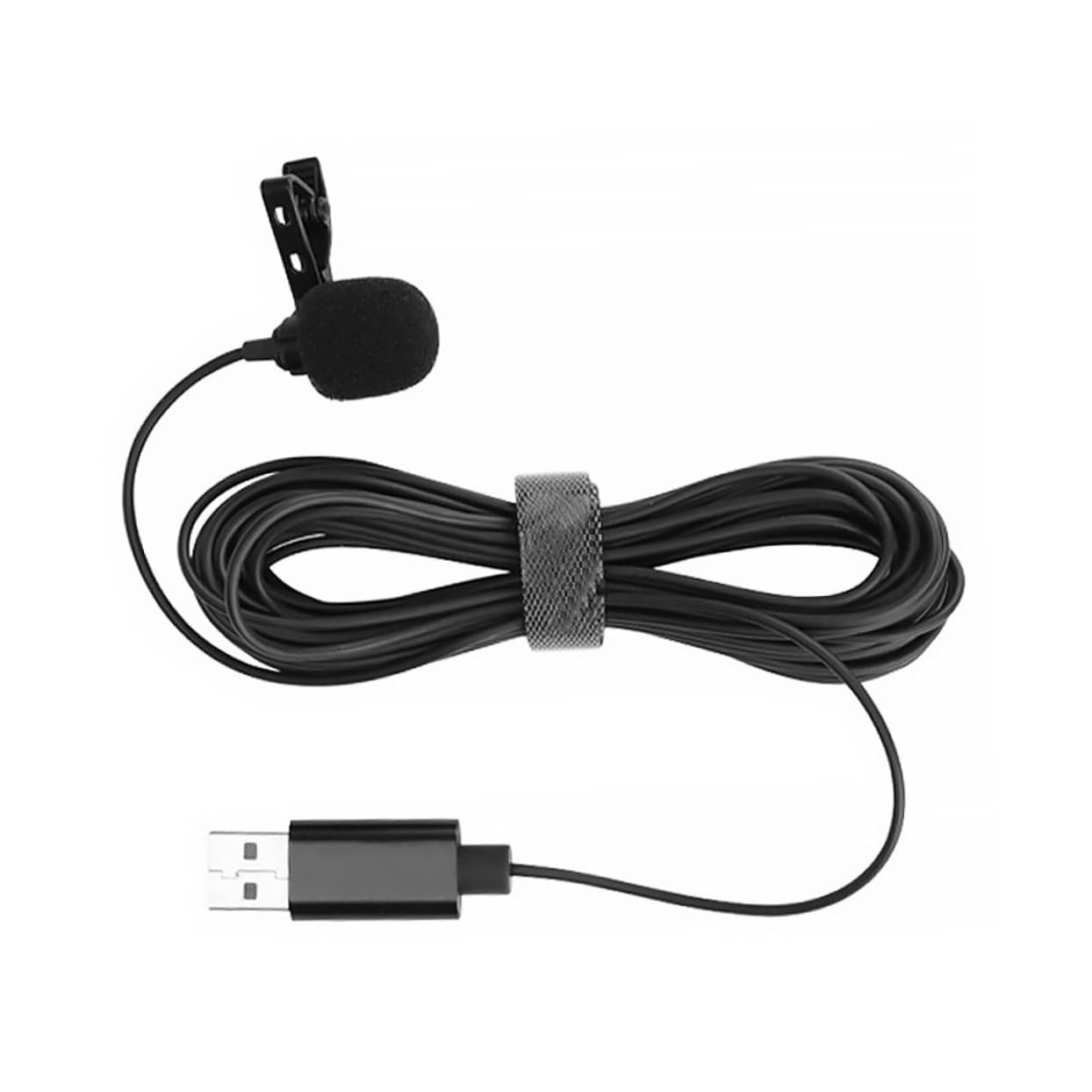 YARNOW 1Pc USB Lavalier Microphone with Clip High Sensitivity Condenser Mic for Computers Smartphones and Cameras Multi Angle for Streaming Conferences and Lectures