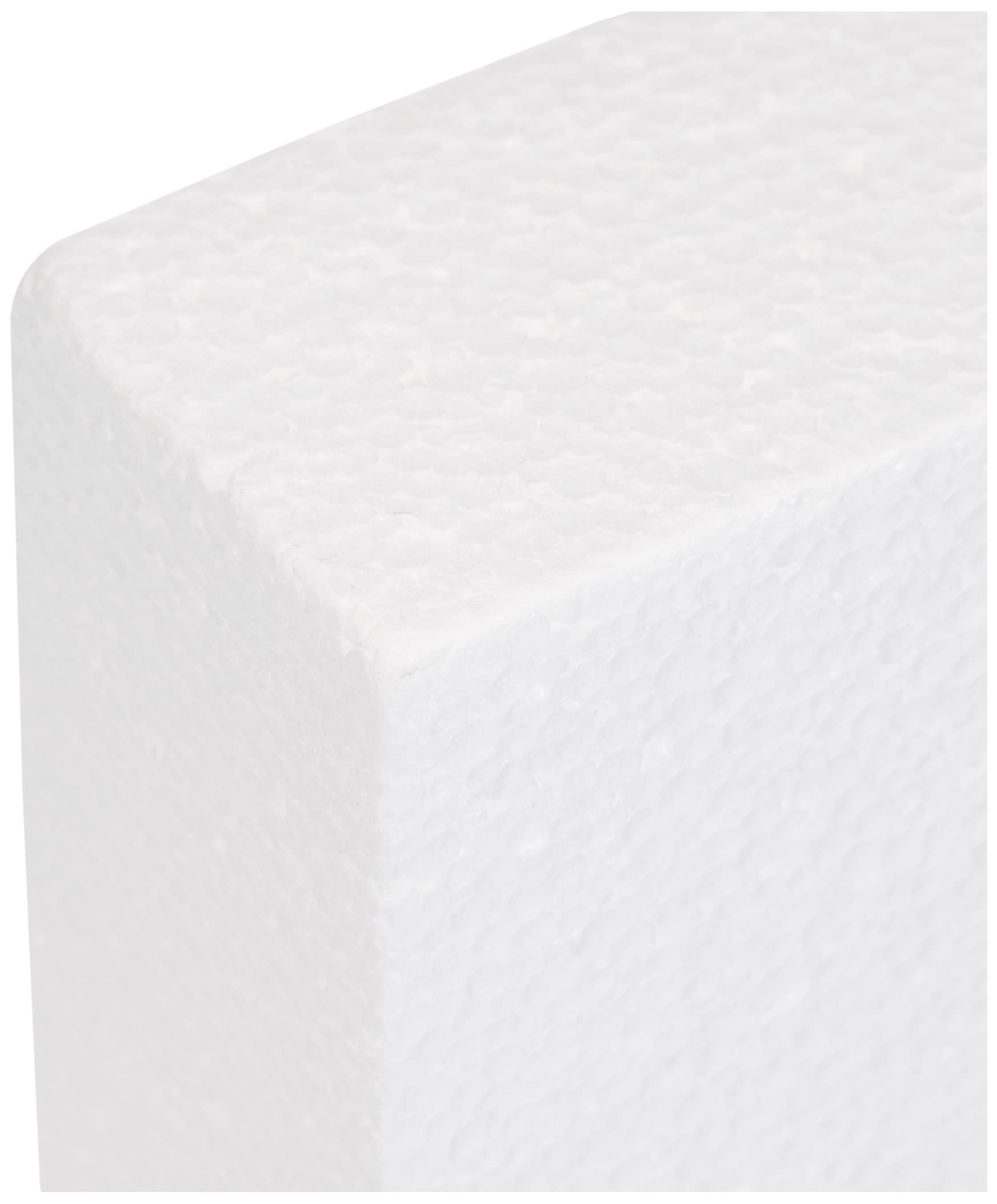DECORA Polistyren prostokąt 20 x 30 x 5 cm długości, biały, 20 x 30 x 5 cm