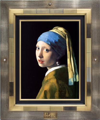 大額(Daigaku) フェルメール 真珠の耳飾りの少女 インテリア絵画 アートポスター 職人仕立ての額縁付き 634×520mm A1009