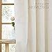 NICETOWN Natural Thick Linen Curtains 108 inches Long for Bedroom, Pinch Pleated/Rod Pocket/Back Tab Privacy Added Window Treatments with Light Filtering for Living Room, W52 x L108, 2 Panels