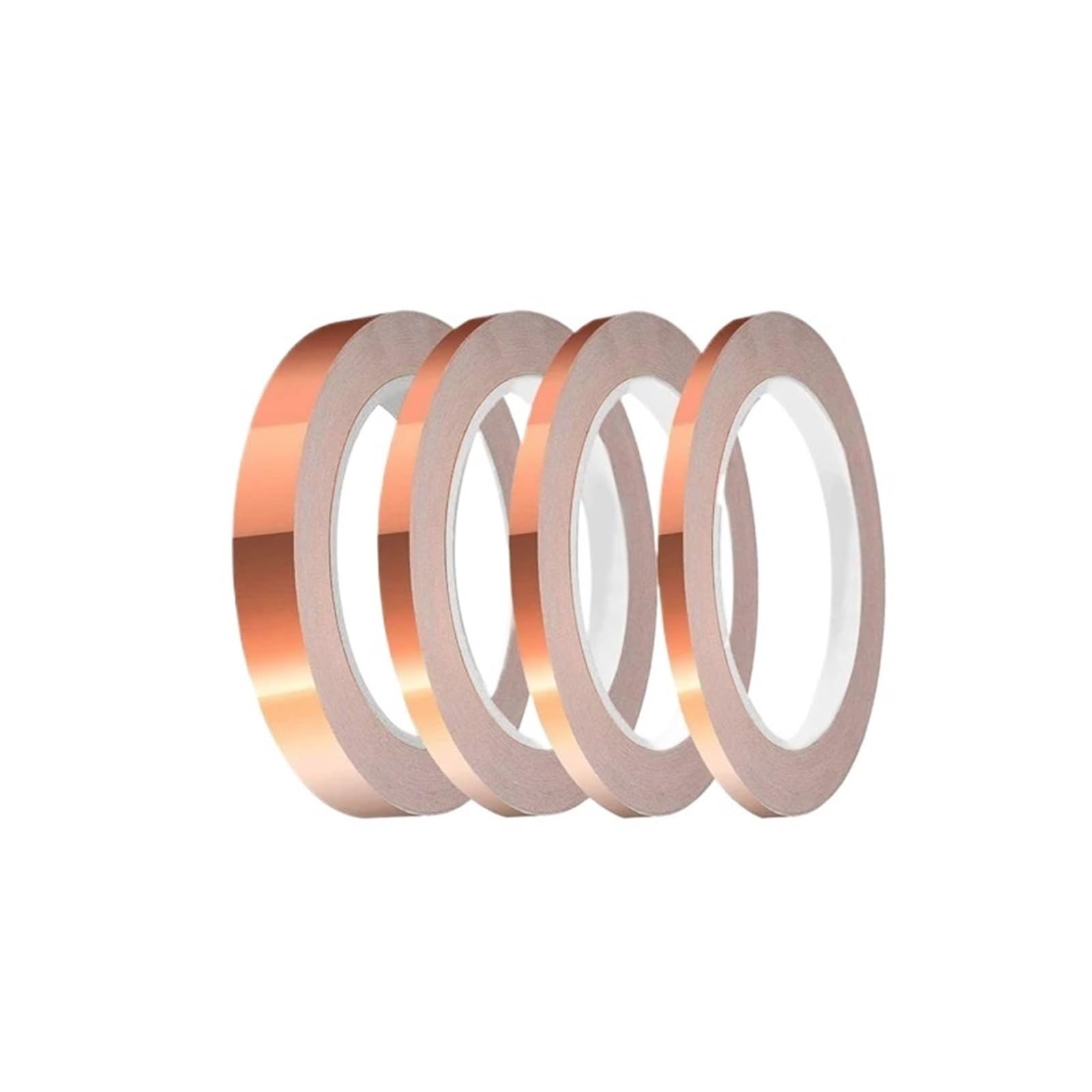 Nastro conduttivo, foglio di rame, nastro in lamina di rame Adesivo conduttivo Schermatura su due lati fai da te 3-48 mm (20 metri, 12 mm)