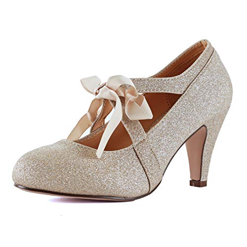 Guilty Heart Women's Kitten Heels Mary Jane Pumps Round Toe Dress Shoes -2022 New Improved Padding - Image 3