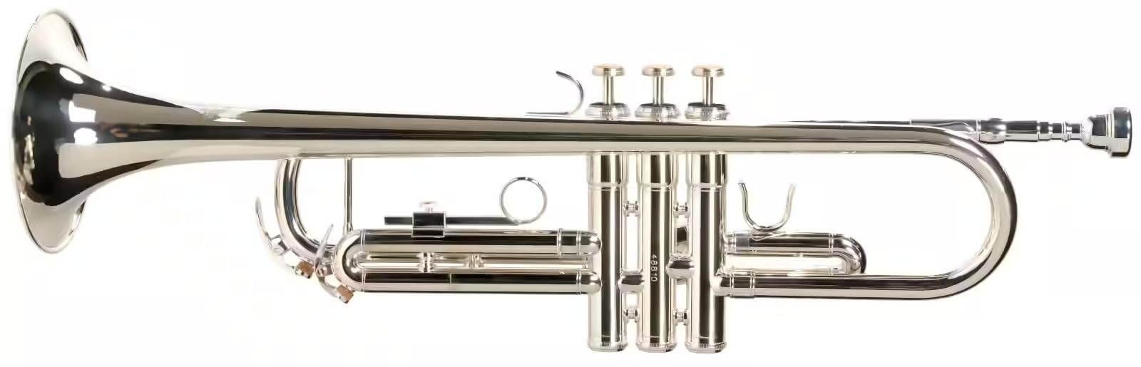 WOODBRASS WTP400S Bb Trompete für Anfänger, versilbertes Messing, langlebige Kolben, klarer & leistungsstarker Klang – Instrument, spielfertig mit Hülle & Mundstück inklusive