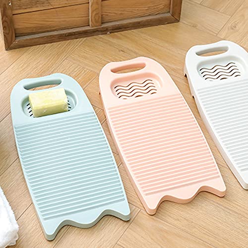 Khakho Plastic Mini Washboard Rectangle Washing Clothes Board Hand Washing Clothes And Small Delicate Articles (Light Blue) #TOP7