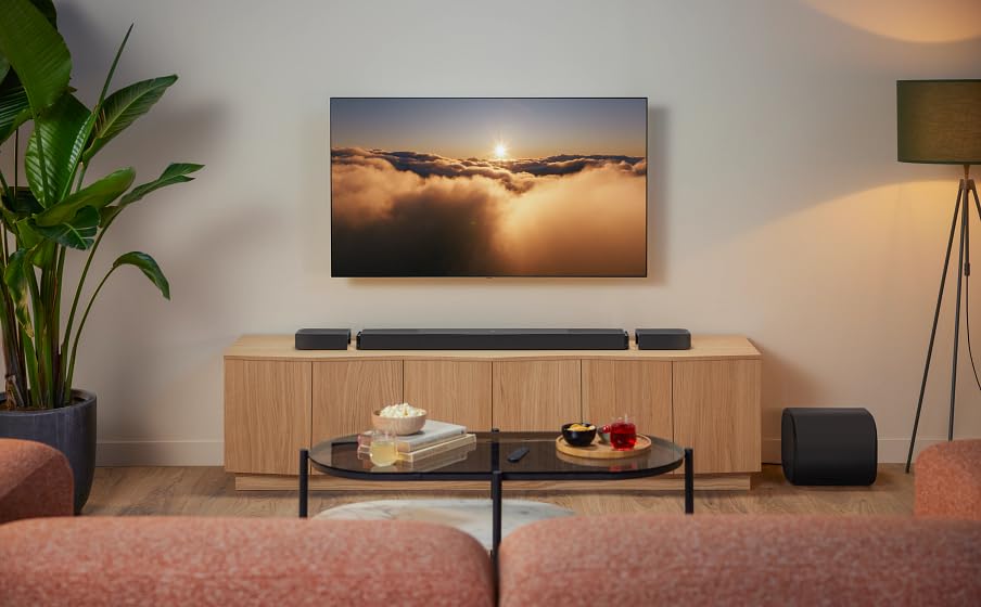 Image of JBL Bar 1300 MK2, 11.1.4-Channel Bluetooth Soundbar for TV with Detachable Speakers, 8 inch Subwoofer, Dolby Atmos Surround Sound & DTS:X, HDMI eARC, Wi-Fi, PureVoice 2.0 and MultiBeam 3.0, Black