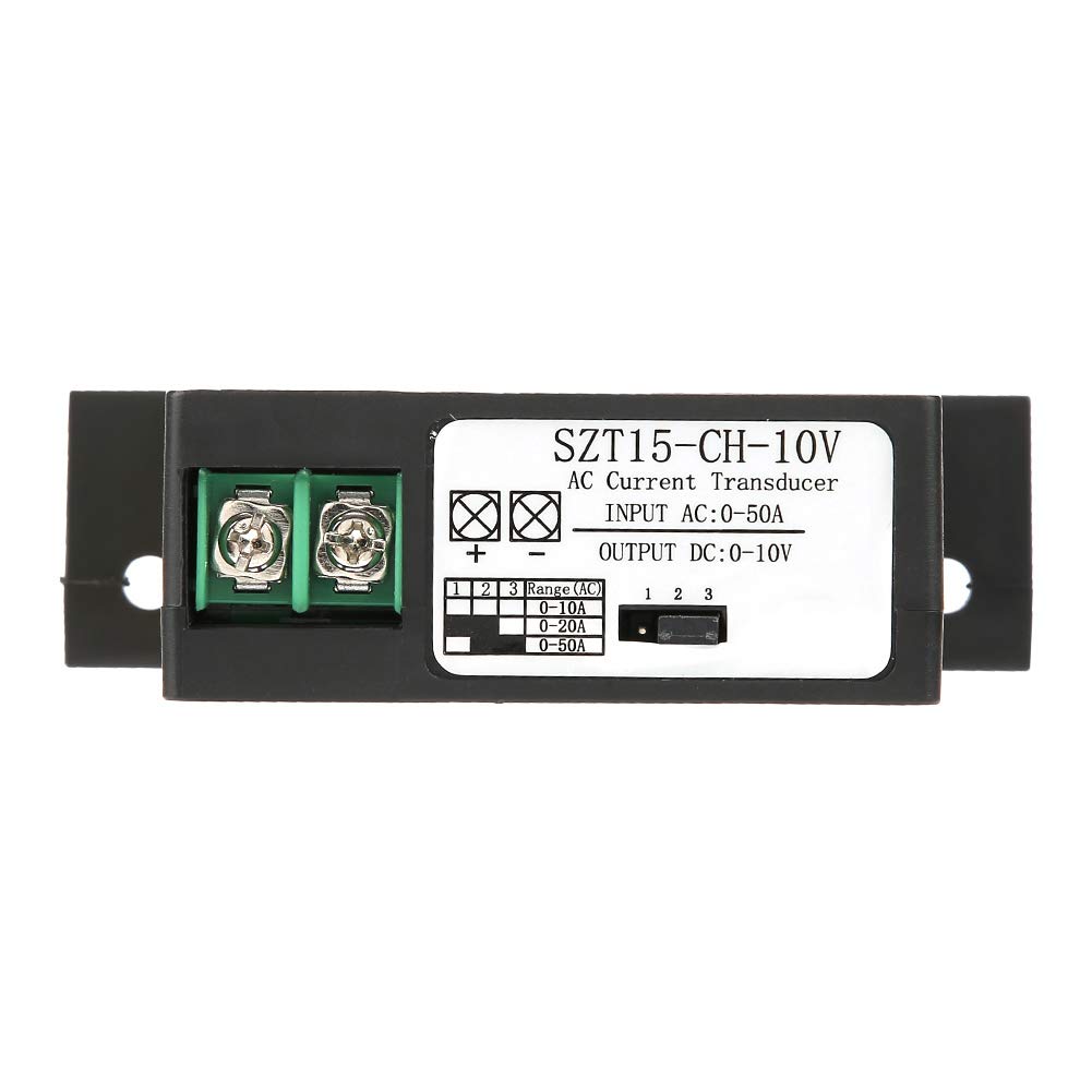 ANGGREKAC Current Sensor Transducer Withstand Up Transmitter Mobile,AC Current Transducer Transmitter Current Mutual Inductor AC 0-50A to DC 0-10V SZT15-CH-1