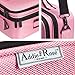 Addie Rose Makeup Bag Organizer Train Case | PINK or BLACK or BLUE | 16.5